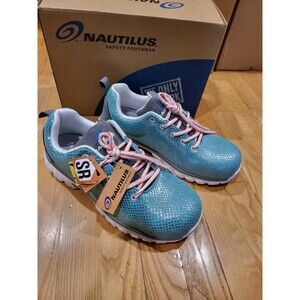Nautilus Safety Footwear Women Spark Composite Safety Toe Work Shoe Aqua Sz 9 D